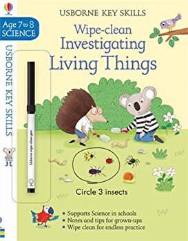 Wipe-Clean Investigating Living Things 7-8, Paperback - Hannah Watson
