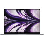 Laptop Apple Air 13, Apple M2, 13.6 inch WQXGA, 8GB RAM, 256GB SSD, 67W, macOS Monterey, Gri