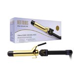 Ondulator Hot Tools Gold Curling Pro Signature HTIR1576UKE, 32 mm, placat cu aur, Pulse Technology, Negru