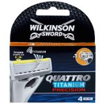 Wilkinson Sword Quattro Titanium Precision rezerva Lama 4 buc, Wilkinson Sword