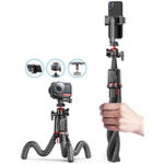 Selfie Stick cu Trepied, 64cm - Techsuit (C03) - Black, Techsuit