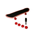Mini Skateboard, Fingerboard Extreme, 9.5 cm, negru, IdeallStore