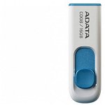 Stick USB 2.0 retractabil 16GB C008 Alb&Bleu, ADATA 