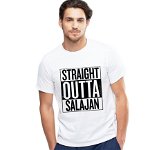 Tricou alb barbati - Straight Outta Salajan, THEICONIC