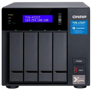 Unitate de stocare in retea NAS, QNAP, 4GB/4HDD, i3-8100T, 188.2x199.3x279.6mm