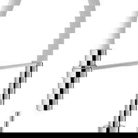 Baterie pentru chiuveta Invena Kameleon, cu pipa mobila din silicon, alb-crom, Invena