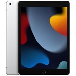 Tableta Apple iPad 9 (2021), Wi-Fi + Cellular 4G, 10.2 inch, 64GB, 3GB RAM, Silver, Apple
