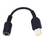 Cablu adaptor pentru incarcator de la 7.9x5.5mm la 11x4.5mm pentru laptop Lenovo, 5V / 12V, 15 cm, negru, PLS