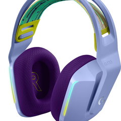Casti gaming wireless Logitech G733, ultrausoare, Lightsync RGB, Lilac