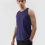 Tank top regular unicolor pentru bărbați - bleumarin, 4F Sportswear