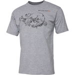 Tricou Cannibal Ink Grey Melange Marime L, Savage Gear