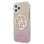 Husa Premium Originala Guess iPhone 12 / iPhone 12 Pro , Colectia Glitter Gradient 4g ,rose Gold - Guhcp12mpcuglpgg