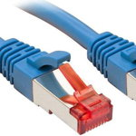 Cablu retea Lindy LY-47717, 1m Cat.6 S/FTP Network, Blue, LINDY