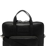 Emporio Armani EA7 EMPORIO ARMANI Leather briefcase Black, Emporio Armani