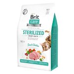 Brit Care Sterilized Urinary Health, Pui, hrană uscată fără cereale pisici sterilizate, sensibilități urinare, 400g, Brit Care