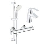 Baterie de dus termostatata cu set de dus Grohe Grohterm 800, Grohe