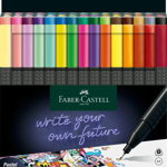 Liner 0 4mm Grip 30 culori set, Faber Castell