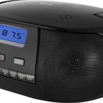 Radio CD Player ECG CDR 500 negru, tuner FM cu memorie 20 de posturi, ECG