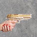 Puzzle 3D Pistol Wolf din lemn Ugears