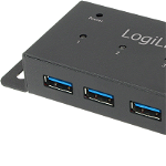 HUB 4 porturi USB3.0, carcasa metalica, alimentare 3.5A, Logilink UA0149, LogiLink