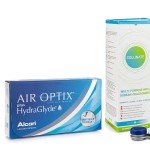 Air Optix Plus Hydraglyde (6 lentile) + Solunate Multi-Purpose 400 ml cu suport, Alcon
