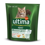 ULTIMA Cat Adult, Somon, hrană uscată pisici, 750g, Ultima