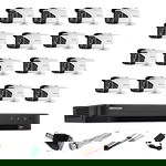 Sistem Supraveghere profesional Hikvision 16 Camere 5MP Turbo HD IR 40m, Hikvision