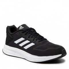 adidas Performance, Pantofi din material textil, pentru alergare Duramo, Negru, Alb optic, 12