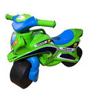 Motocicleta de impins Police Music 013952 Verde Albastru, MYKIDS