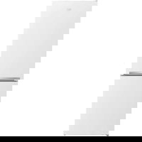 Combina frigorifica Beko RCSA366K40WN, 343 l, Usi reversibile, Iluminare LED, Termostat reglabil, Clasa E, H 185.3 cm, Alb