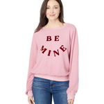 Imbracaminte Femei Emma Fox Be Mine Brushed Jersey Sweatshirt Blush, Emma Fox