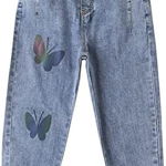 Pantaloni de blugi pentru copii Balipig, bumbac/poliester, albastru, 7-8 ani