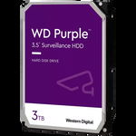 HDD Video Surveillance WD Purple 3TB CMR (3.5'', 64MB, 5400 RPM, SATA 6Gbps, 180TB/year)