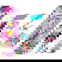 Papusa cu accesorii surpriza Barbie, Party Unboxed, JFG72, Barbie