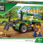 Blocuri Blocuri Blocuri MyFarm Tractor cu plug 85 el., Blocki