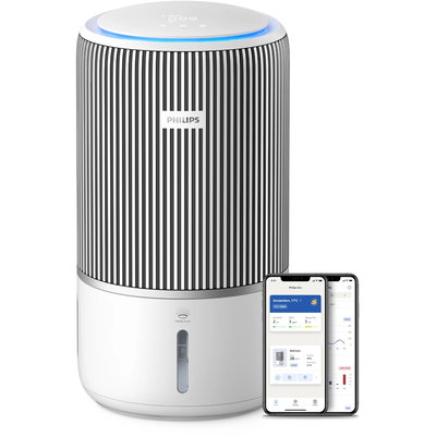 Purificator si umidificator inteligent Philips AC3420/10., Filtru HEPA, Mod nocturn, Blocare pentru copii