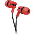CANYON SEP-4 Stereo earphone with microphone  1.2m flat cable  Red  22*12*12mm  0.013kg