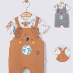 Set salopeta cu tricou de vara pentru bebelusi Koala, Tongs baby, Tongs baby