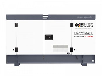 Generator de curent 17.6 kVA diesel - Heavy Duty - insonorizat - Konner & Sohnen - KS-18-1XM, Konner&Sohnen