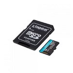 Card Memorie 128GB microSDXC Canvas Go Plus 170R A2 U3 V30  Negru, Kingston