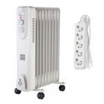 
Pachet Promotional Calorifer Electric Portabil cu Ulei, 9 Elementi, 2000W + Prelungitor 5 Prize, 3m Well
