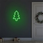 Lampa de perete Christmas Pine, Neon Graph, 21x30x2 cm, verde, Neon Graph