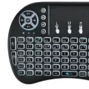 Mini tastatura multimedia Wireless iluminata, ISO
