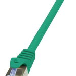 Cablu de retea , Logilink , Cat.6A 10G S/FTP PIMF PrimeLine , 0.5 m , verde, LogiLink