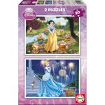 Puzzle Educa - Disney Princesses: Snow-White and Cinderella, 2x20 piese (15593), Educa