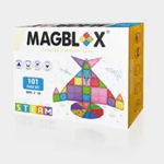 Set magnetic Magblox - 101 piese magnetice de constructie transparente, Magblox