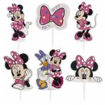 Set 6 modele decor hartie tort briosa Minnie Mouse 30 buc, Balloon4Party