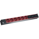 PDU 19 800.2333 6x Schuko + 3x C19, 2m, BACHMANN