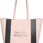 Alexander McQueen Small Signature Shopping Bag 653657_1X3G99980 Culoarea WHITE BM8135107