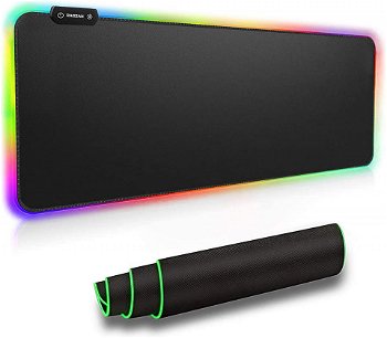 Mouse pad gaming RAGZAN, cu iluminare LED RGB, 30 x 80 cm